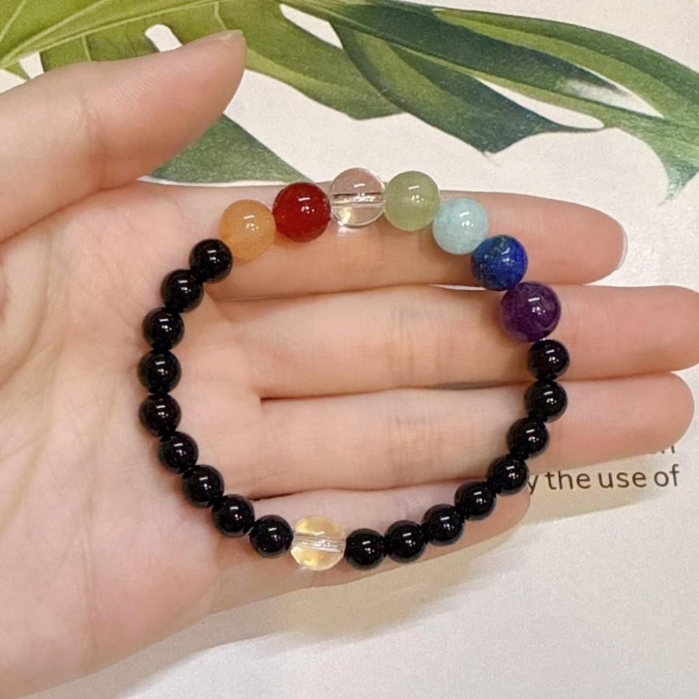 Tizy 七脈輪彩虹能量水晶手鏈 GD水晶手鍊🌈-細節圖2