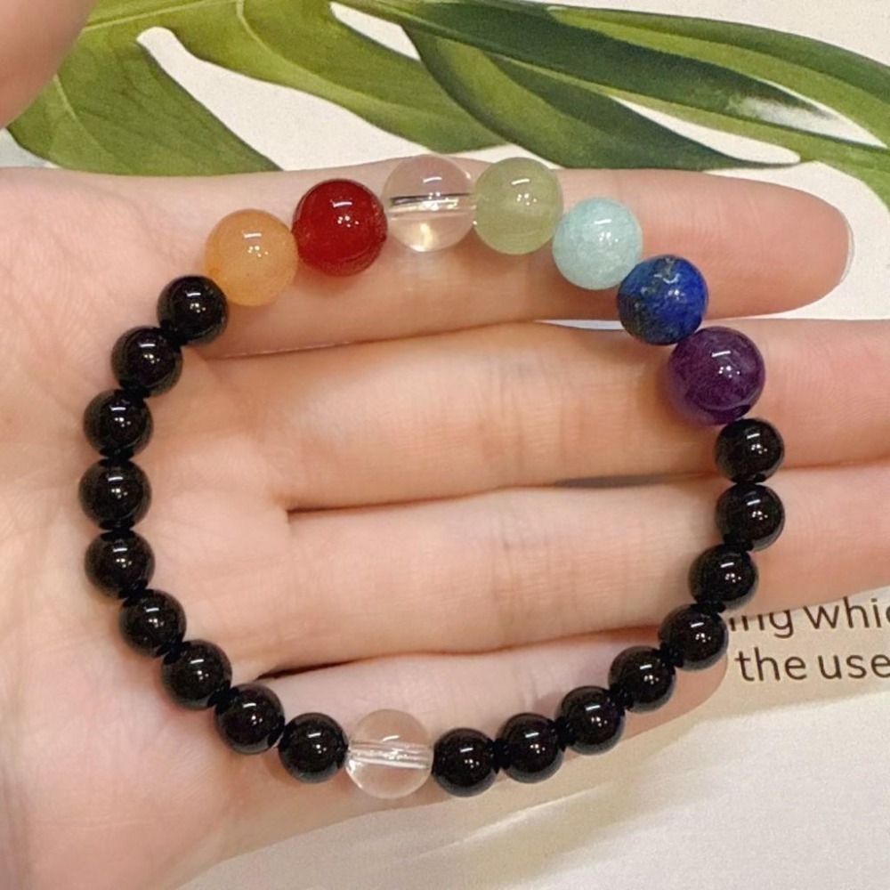 Tizy 七脈輪彩虹能量水晶手鏈 GD水晶手鍊🌈-細節圖3