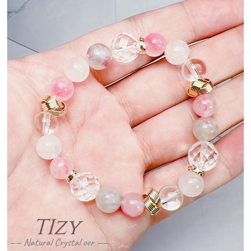 Tizy原創💕櫻花薔薇水晶手鏈❗️顯白系列-細節圖2