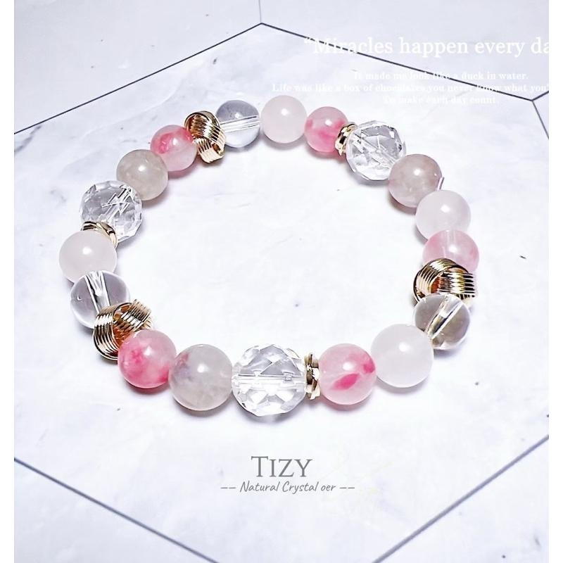 Tizy原創💕櫻花薔薇水晶手鏈❗️顯白系列-細節圖3