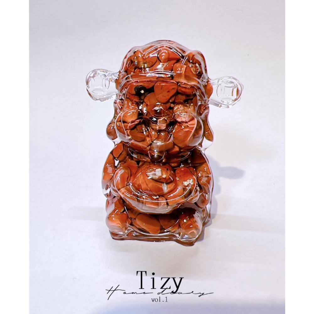 〔Tizy手作擺設〕開光新品 招財財神爺💵天然水晶碎石🤩招財、擋煞、防小人🤩-細節圖4