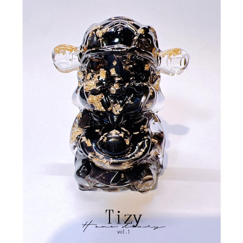 〔Tizy手作擺設〕開光新品 招財財神爺💵天然水晶碎石🤩招財、擋煞、防小人🤩-細節圖5