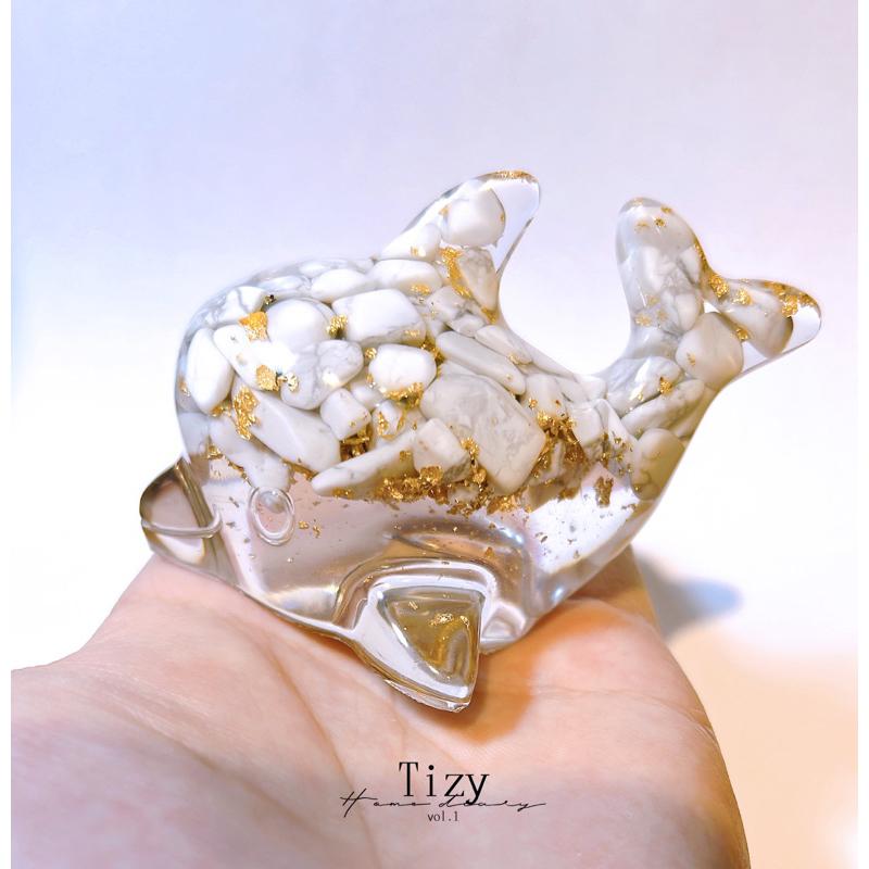 〔Tizy手作擺設〕水晶海豚🐬象徵純潔的愛情-細節圖2