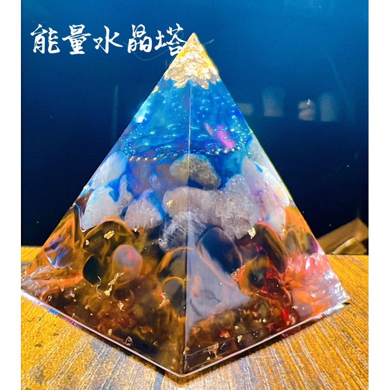 〔Tizy手作擺設〕大號改運金字塔🔥時來運轉❗️星空火焰✨-細節圖2