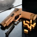 【模型娜】特價 藍星 八尾花喵 P320 M17/反吹/拋殼/激光/解壓玩具/黑-規格圖2