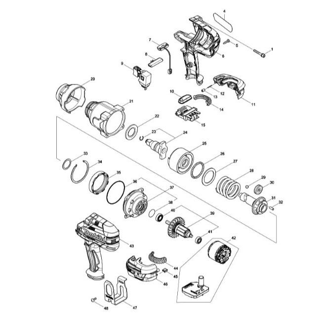 MAKITA DTW1001 DTW1002 緩衝器 #20 #原廠品 #D3-1 #424978-7-細節圖4
