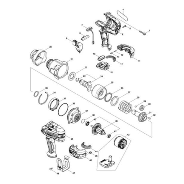 ~永銓工具~ MAKITA DTW1001 六分主軸心 (含C型扣) #24#原廠新品#D3-1 #135803-4-細節圖5