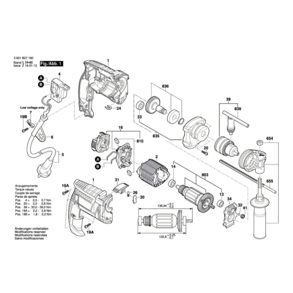 ~永銓工具~ BOSCH GSB13RE 新型 轉子 #803 #原廠品 #2609199736-細節圖2