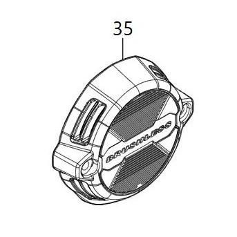 MAKITA牧田 DTD173 後蓋 (藍色/黑色/紫色) #35 #原廠品 #G10-4-細節圖2