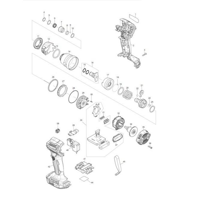 MAKITA牧田 DTD173 後蓋 (藍色/黑色/紫色) #35 #原廠品 #G10-4-細節圖3