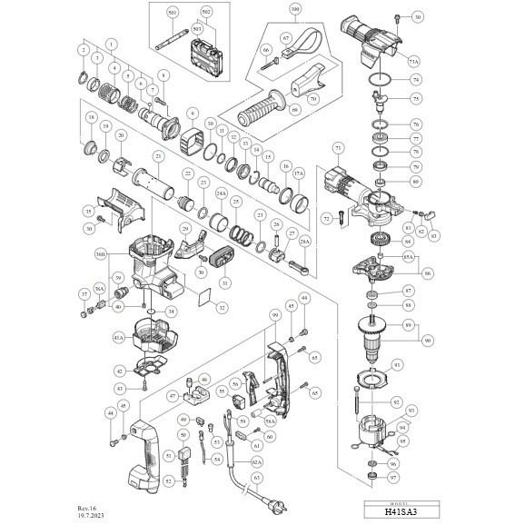 ~永銓工具~ HIKOKI H41SA3 鎚座 #20 #原廠品#C5-5#373232-細節圖2