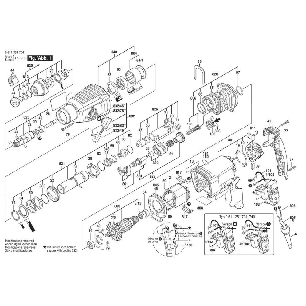 ~永銓工具~BOSCH博世 GBH2-26RE 齒輪殼 #840 #原廠品 #F2-4 #1617000599-細節圖2