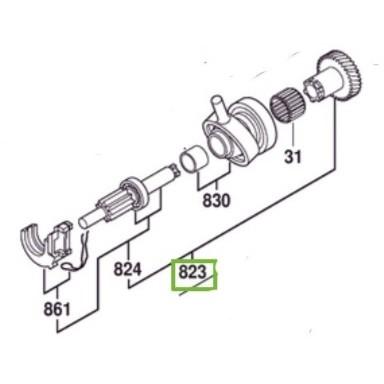 ~永銓工具~BOSCH博世 GBH2-26DRE 齒輪傳動軸 #823 #1 617 000 579 #原廠品#D8-6-細節圖2