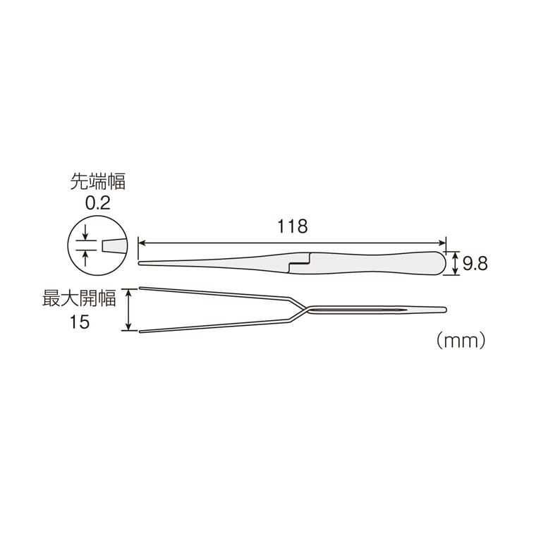 ~永銓工具~HOZAN寶山 P-651 反向鑷子 #原廠品 ##瑞士製 #I6-5-細節圖6