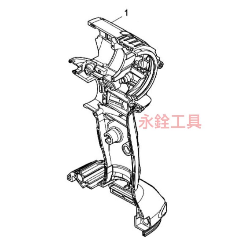 MAKITA牧田 DTD170 外殼組 含左右,無型號貼紙 #原廠品 #1#35 #C8-1 #183E39-9-細節圖3