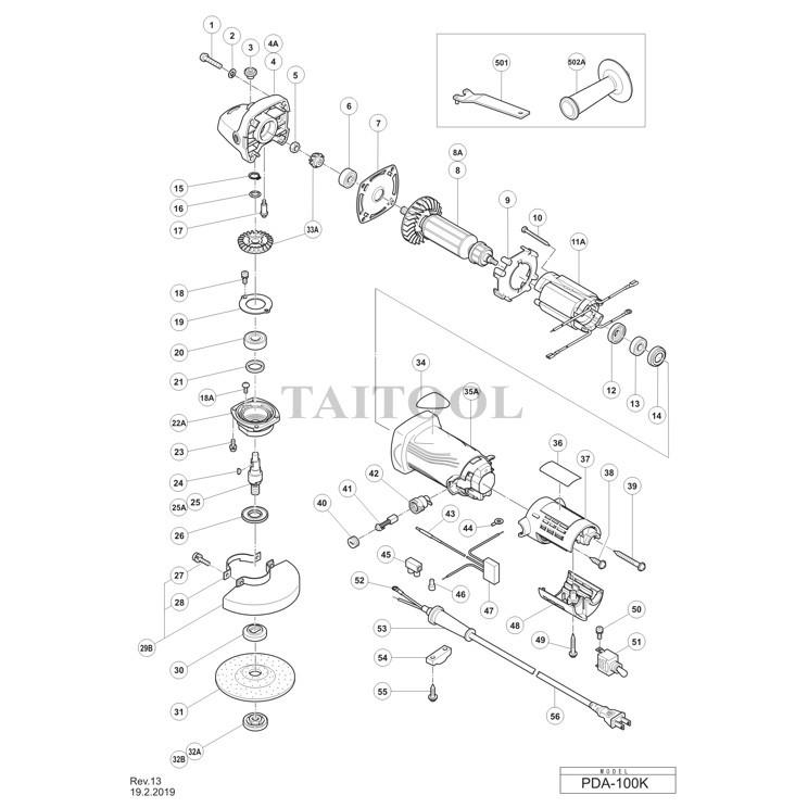 HIKOKI PDA-100K PDA-100D G10ST 碳刷(台製品) #日立125 #999021 #M2-17-細節圖2