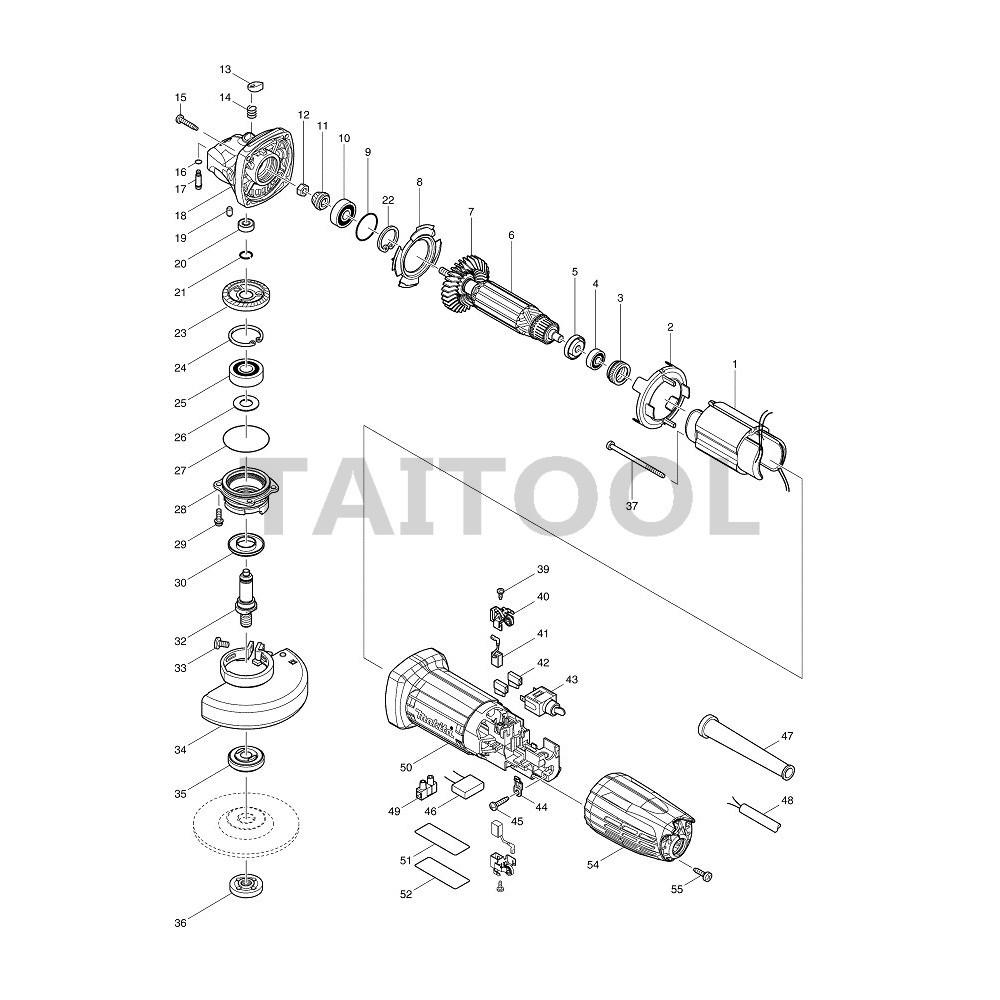 ~永銓工具~牧田MAKITA GA4031 止動梢組#131417#C3-2#GA4031SP#GA4030-細節圖2