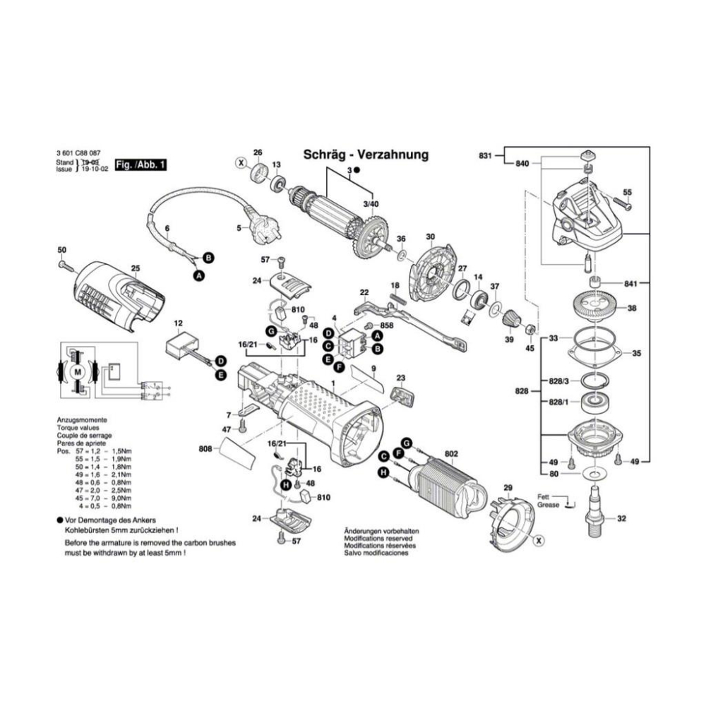 ~永銓工具~BOSCH GWS7-100 尾蓋螺絲 #50#C9-7#1 619 P00 105#GWS7-100ET-細節圖2