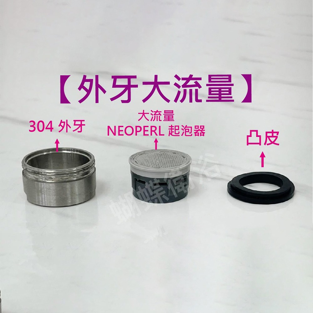 蝴蝶衛浴~【NEOPERL瑞士起泡器】NEOPERL.瑞士起泡器.出水口.節流出水口.大流量起泡頭.304外殼-規格圖7