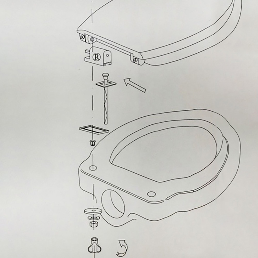 蝴蝶衛浴~【緩降設計 藝術時尚馬桶蓋】[加長]通用一般型馬桶蓋.加長馬桶蓋.長馬桶蓋.仿瓷時尚藝術馬桶蓋-細節圖4