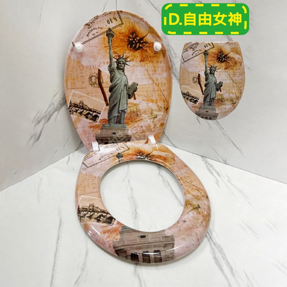 蝴蝶衛浴~【緩降設計 藝術時尚馬桶蓋】[加長]通用一般型馬桶蓋.加長馬桶蓋.長馬桶蓋.仿瓷時尚藝術馬桶蓋-規格圖7