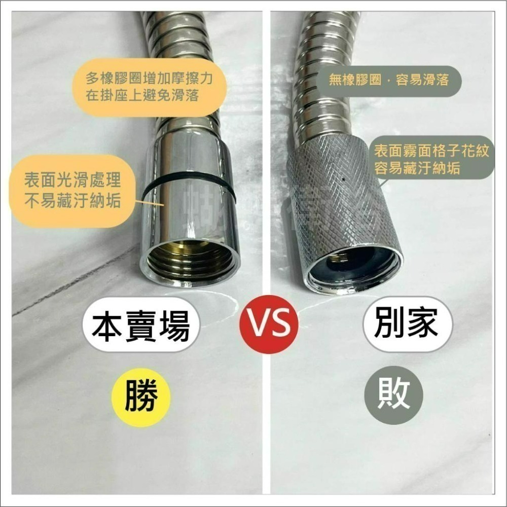 蝴蝶衛浴~【台製沐浴軟管 超大流量】蓮蓬頭軟管.內孔10mm.蓮蓬頭軟管.不銹鋼,管身內管加大,出水加大.抗拉.抗壓-細節圖3