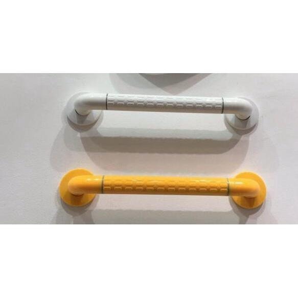 蝴蝶衛浴~抗菌安全扶手(可超取)【抗菌防滑設計 黃白兩色】亮麗.C型一字扶手.無障礙.不鏽鋼.浴室.通過SGS抗菌測試-細節圖5