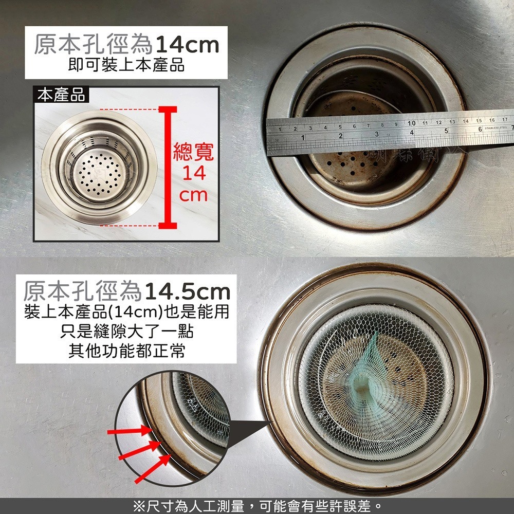 蝴蝶衛浴~【廚房水槽落水頭-提籠14CM】流理臺落水頭.水槽提藍.防蟑防臭.水槽落水頭.有效防蟑防臭.水槽.下水管-細節圖3