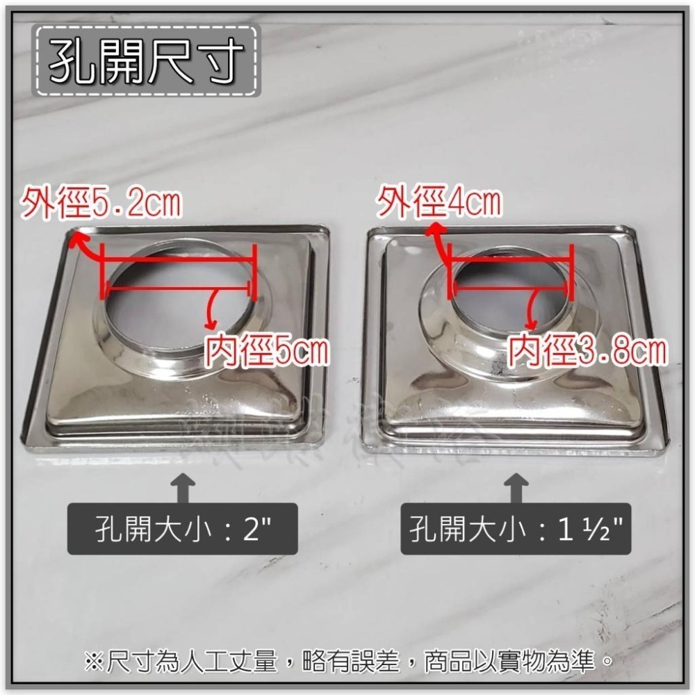 蝴蝶衛浴~【阿水師 10x10cm地排】專利.304落水頭.白鐵不鏽鋼.防蟲防臭.台灣製.地板落水頭-細節圖4