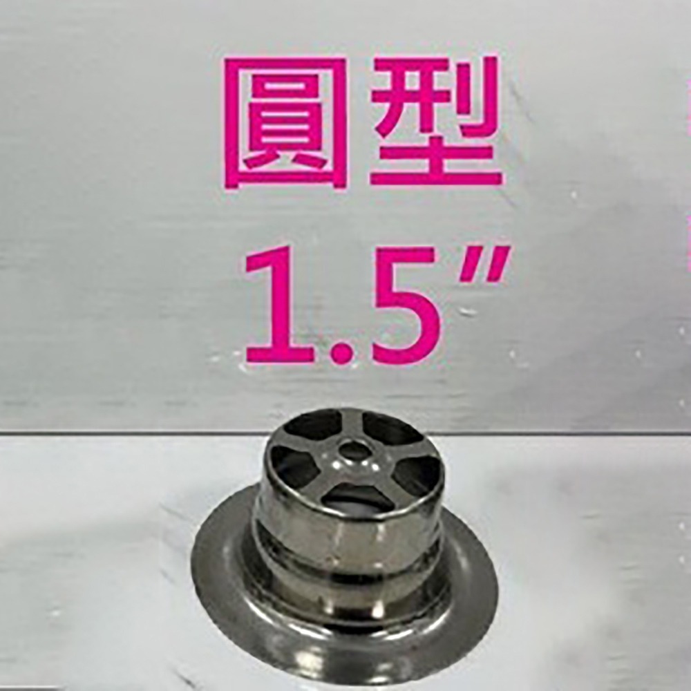 蝴蝶衛浴~【台製 304浴缸排水】浴缸落水頭.浴缸排水.方形.圓形.浴缸用落水頭.汽車旅館浴缸用.1.5.2英吋-規格圖4