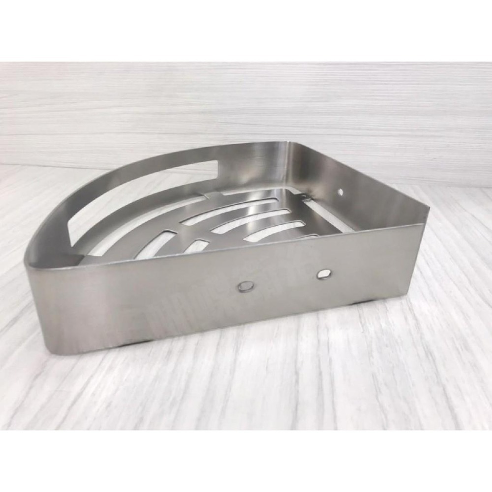 蝴蝶衛浴~304不鏽鋼【圓角造型置物架】鏤空通風.單層置物架.轉角置物架.雙層置物架.浴室收納架.三角置物架-細節圖7