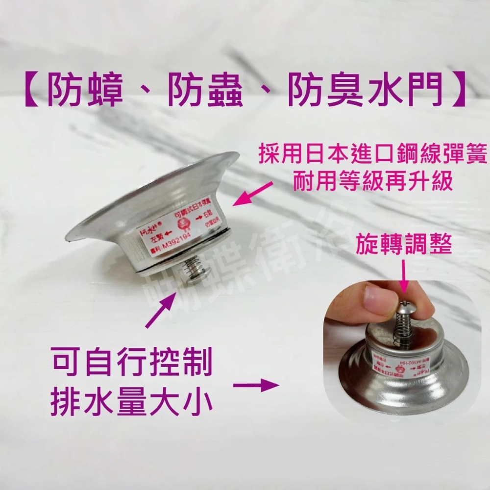 蝴蝶衛浴~304不鏽鋼【阿水師 加高地板落水頭(10x10cm)】台灣製造.304落水頭.白鐵不鏽鋼.防蟲防臭-細節圖6