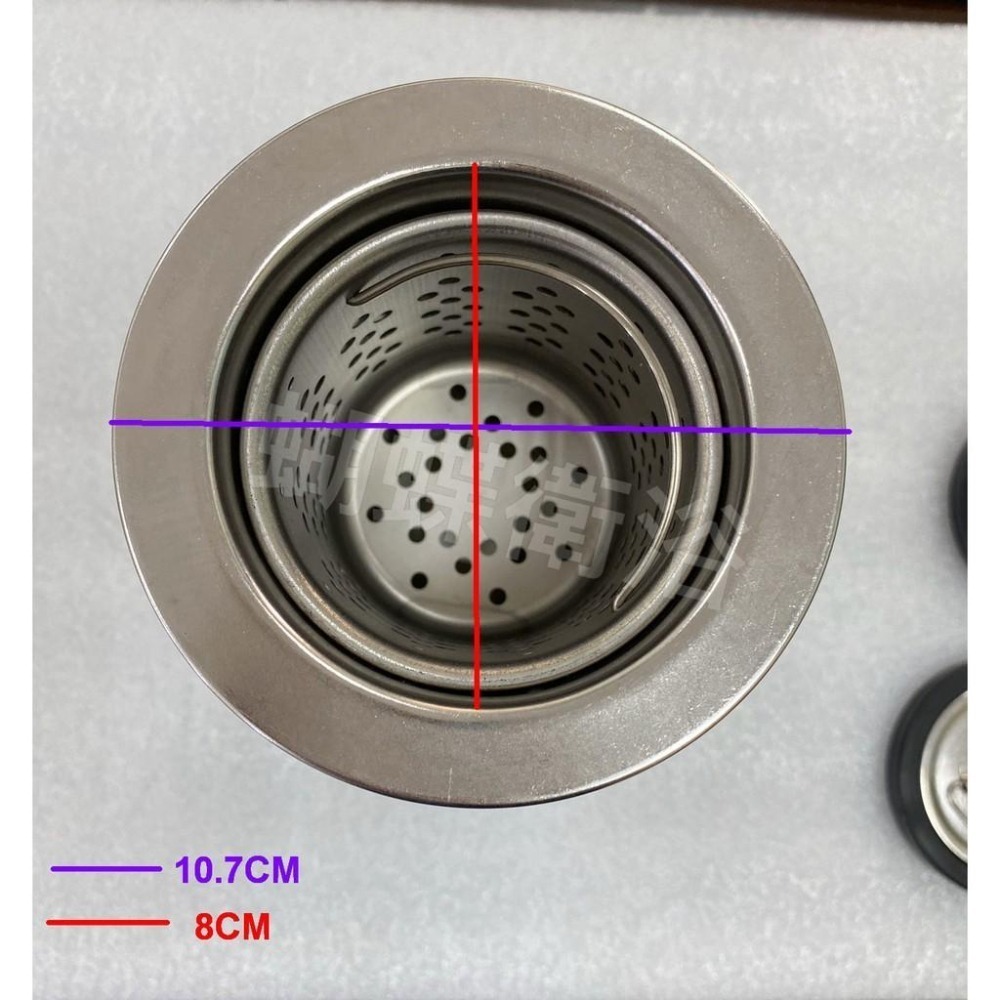蝴蝶衛浴~10.7CM ABS廚房流理台落水頭.提籠式落水頭.水巢排水.-細節圖3
