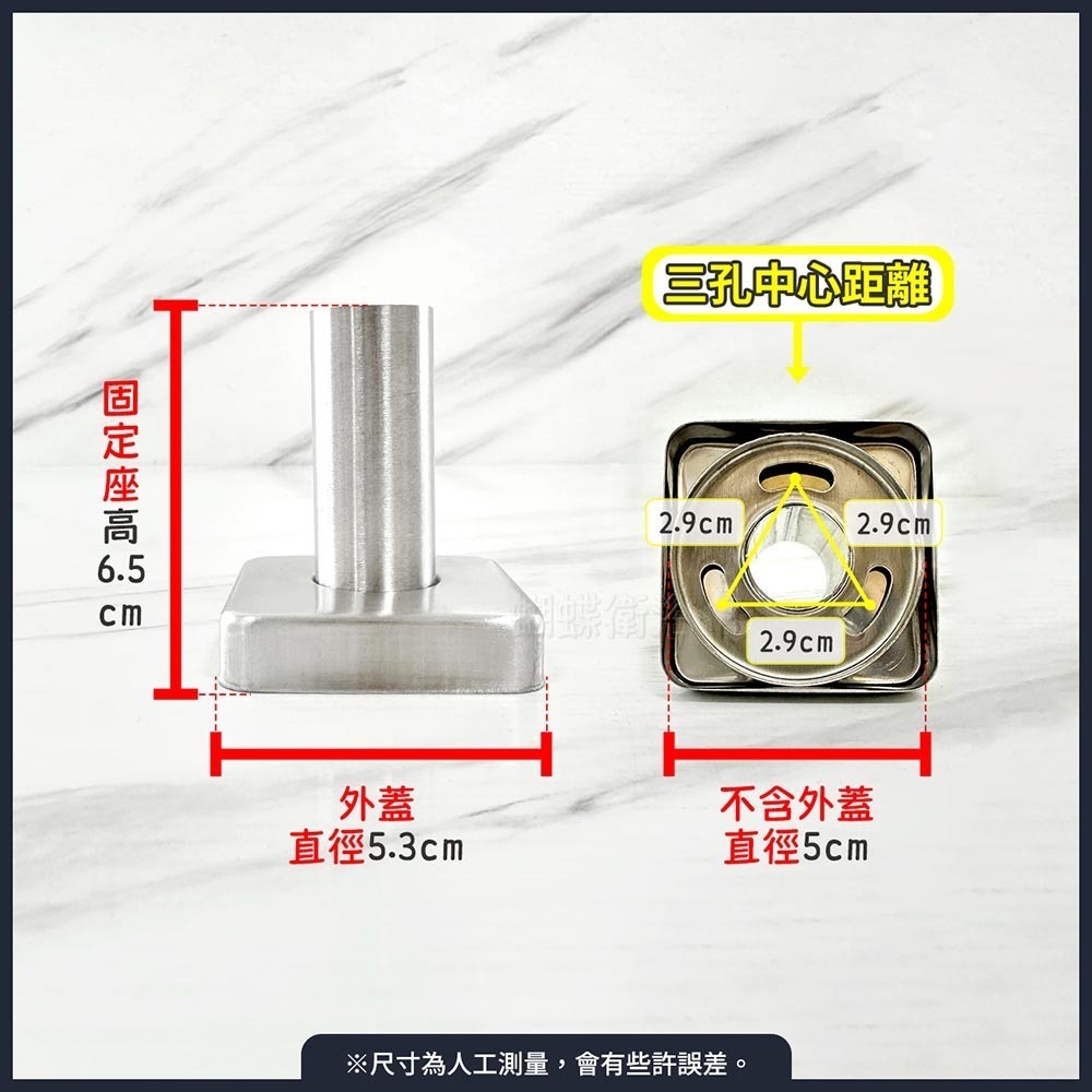 蝴蝶衛浴~304不鏽鋼【方型頂噴花灑組】35芯.淋浴花灑組.四角造型.4角淋浴組-細節圖4