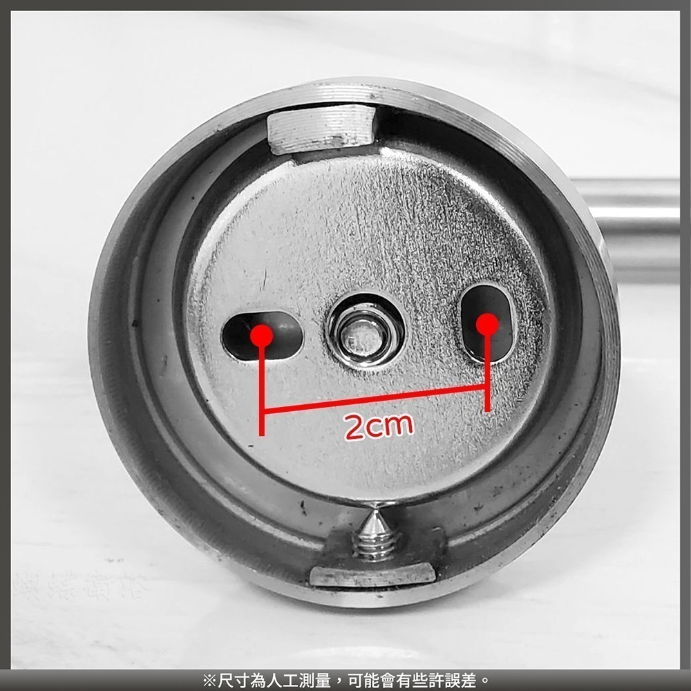 蝴蝶衛浴~304不鏽鋼【單桿毛巾架(圓桿)】重磅拉絲.四種長度.鑽牆款.貼片款-細節圖4