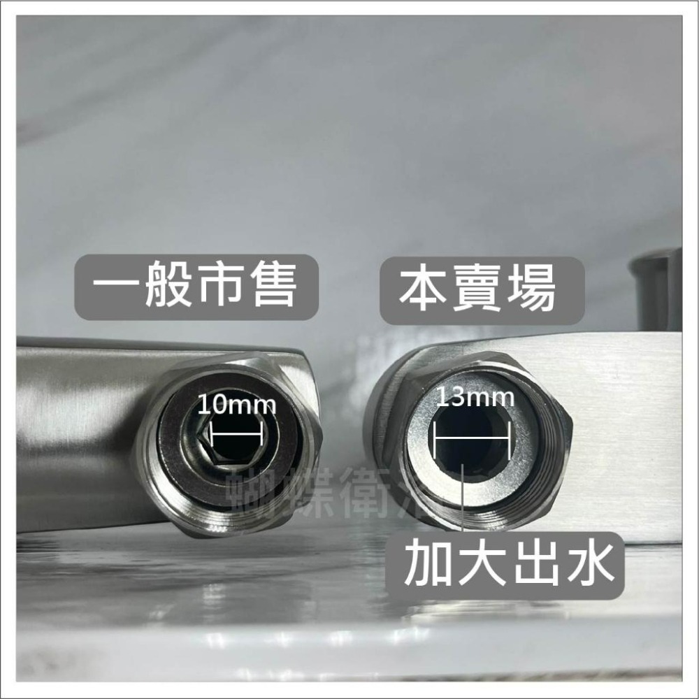 蝴蝶衛浴~【47芯沐浴龍頭】304不鏽鋼沐浴龍頭.NEOPERL出水口-細節圖5