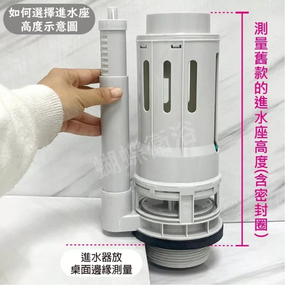 蝴蝶衛浴~【歐式噴射二段出水 大小噴射】台製.兩段出水頭.大小號分開.歐式風格.馬桶排水器.噴射馬桶用.馬桶落水器-細節圖3