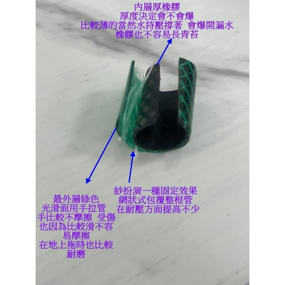 蝴蝶衛浴~【台製 4~5分 包紗水管】3層包紗水管.4分.5分.園藝水管.塑膠水管-細節圖4