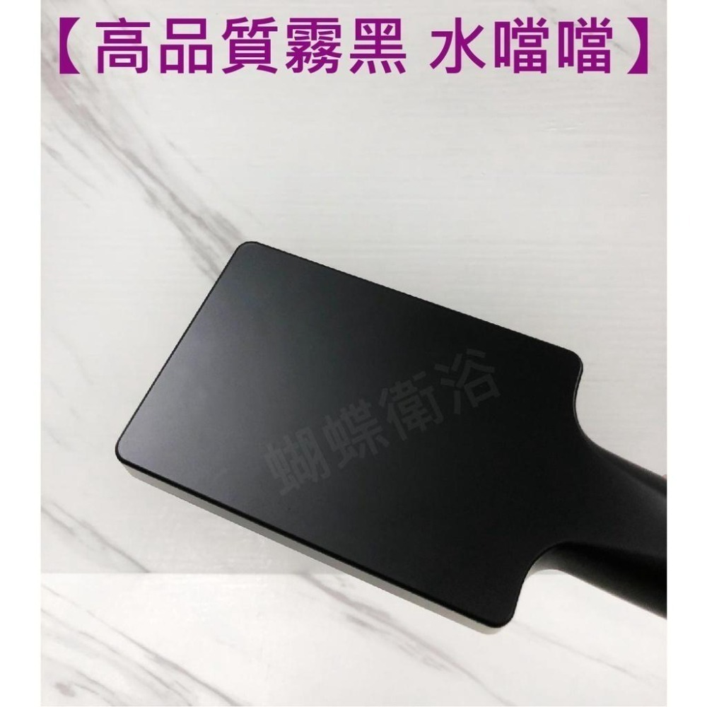 蝴蝶衛浴~【4段出水蓮蓬頭】按鍵切換.霧黑-細節圖5