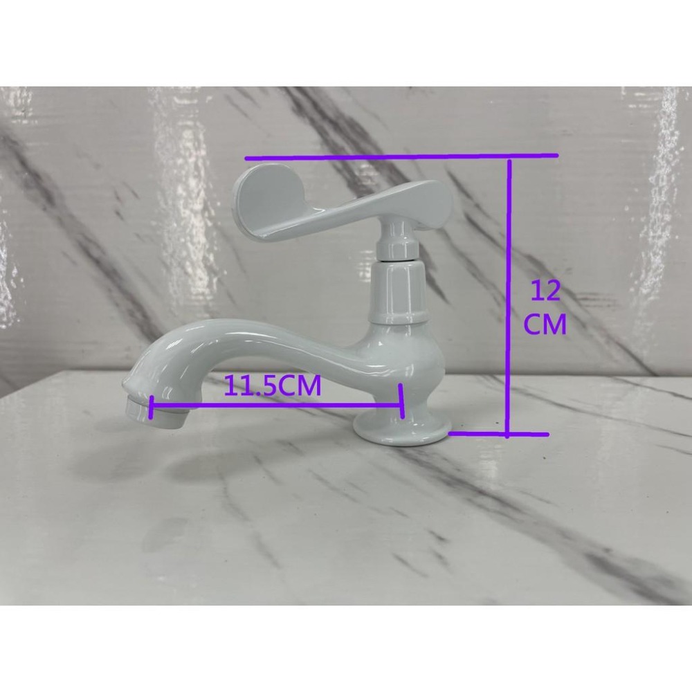 蝴蝶衛浴~【立栓】白色水龍頭.單冷水立栓.烤漆立栓.烤白立栓.加大立栓.歐式風格-細節圖2