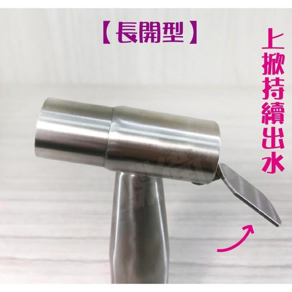 蝴蝶衛浴~免鑽孔.【不鏽鋼沖洗器】洗屁屁.沖洗器.加裝組.廚房噴槍.拉絲.馬桶 沖洗器.浴室沖洗器(上掀款)-細節圖2