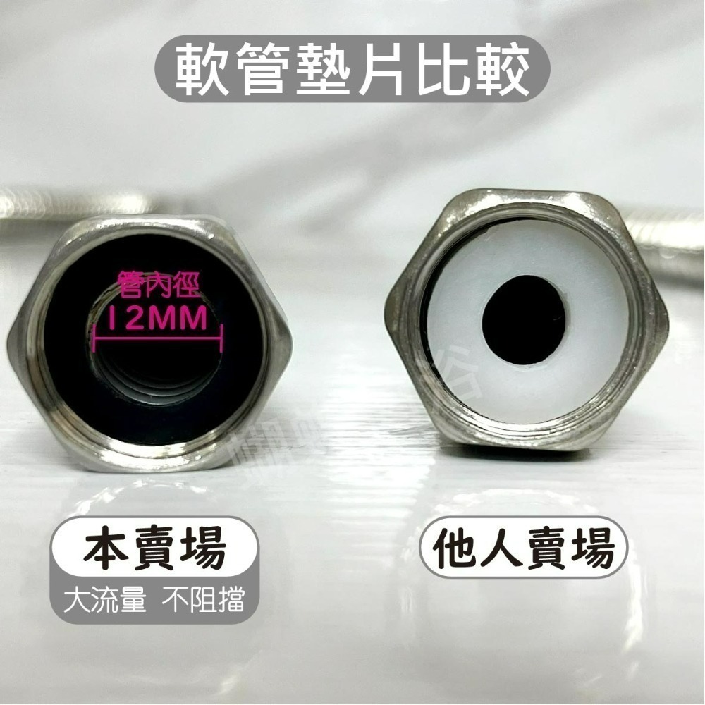 【304不鏽鋼波紋管】內12MM 可客製長度.熱水器進水管.可折可彎.馬桶水箱進水管.小便斗進水軟管-細節圖3