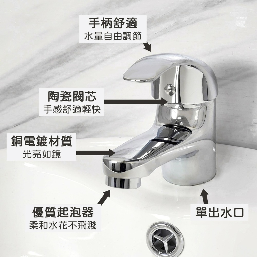 蝴蝶衛浴~【單孔面盆龍頭 單冷水】4分.平出水.40芯.單冷立栓.單冷水龍頭.面盆龍頭.單孔立栓-細節圖3