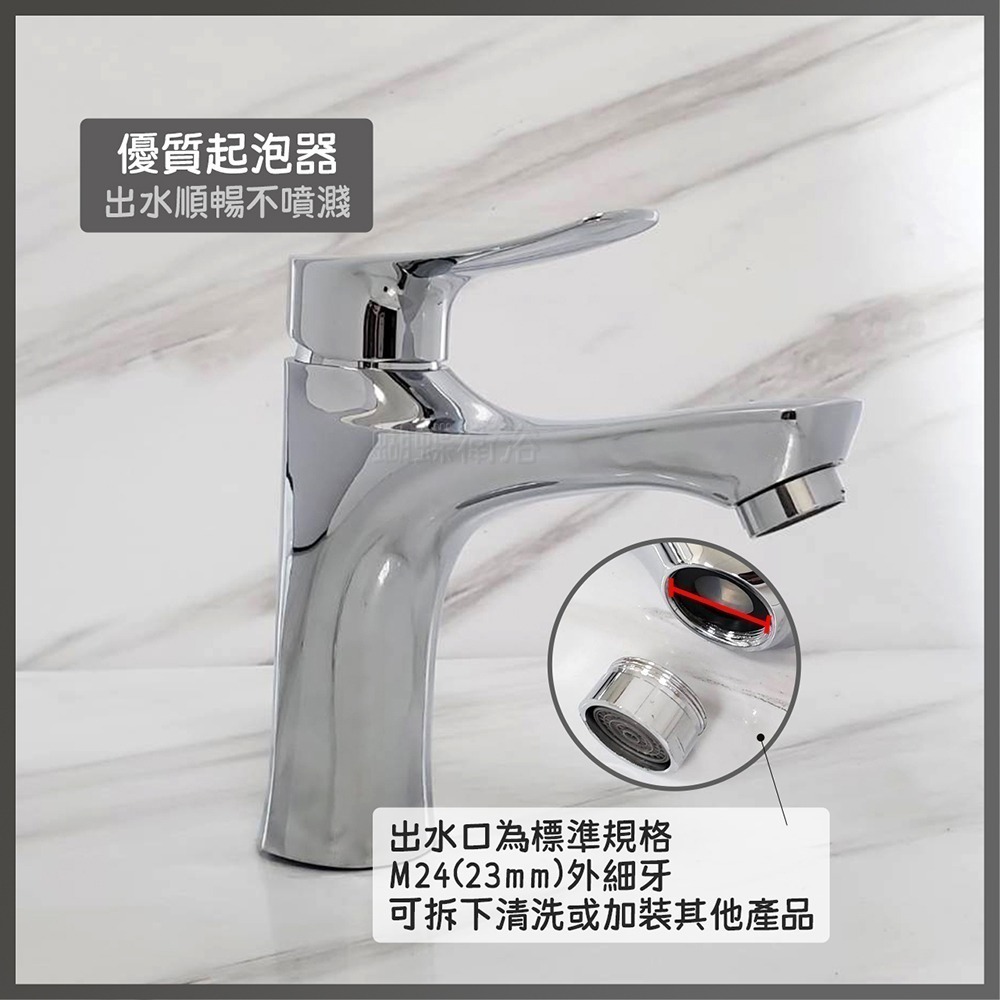 蝴蝶衛浴~戰斧式【單孔面盆龍頭】加厚電鍍.單孔龍頭.冷熱混合.-細節圖4