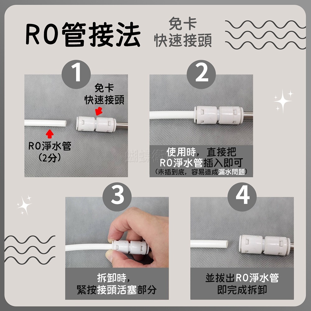 蝴蝶衛浴~304不鏽鋼【檯面水龍頭(三用)】35芯.冷熱混合+RO逆滲透.檯面水龍頭.三用水.槍灰-細節圖5