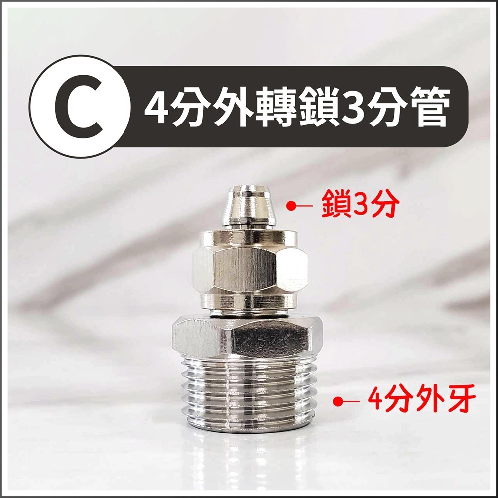 蝴蝶衛浴~304不鏽鋼【各式RO快接頭】RO管轉接頭.RO接頭-規格圖2