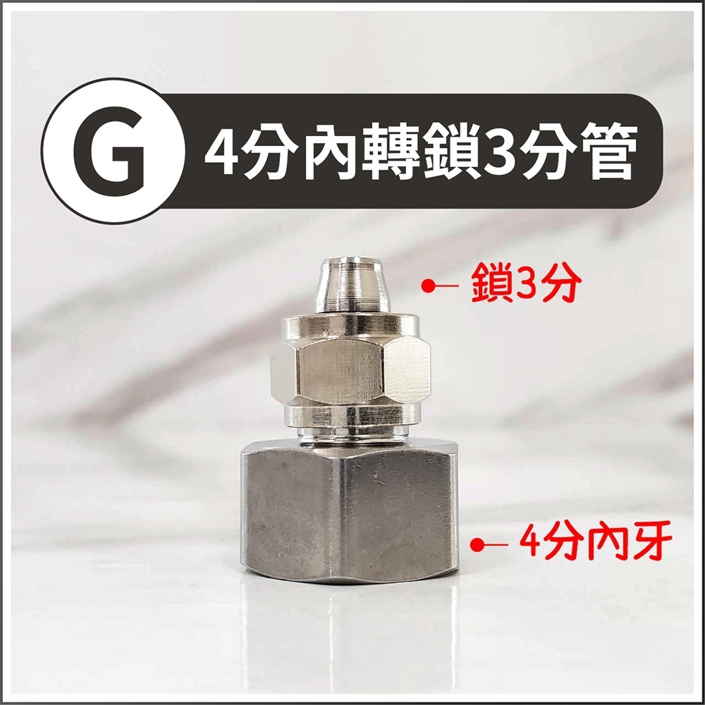 蝴蝶衛浴~304不鏽鋼【各式RO快接頭】RO管轉接頭.RO接頭-規格圖2