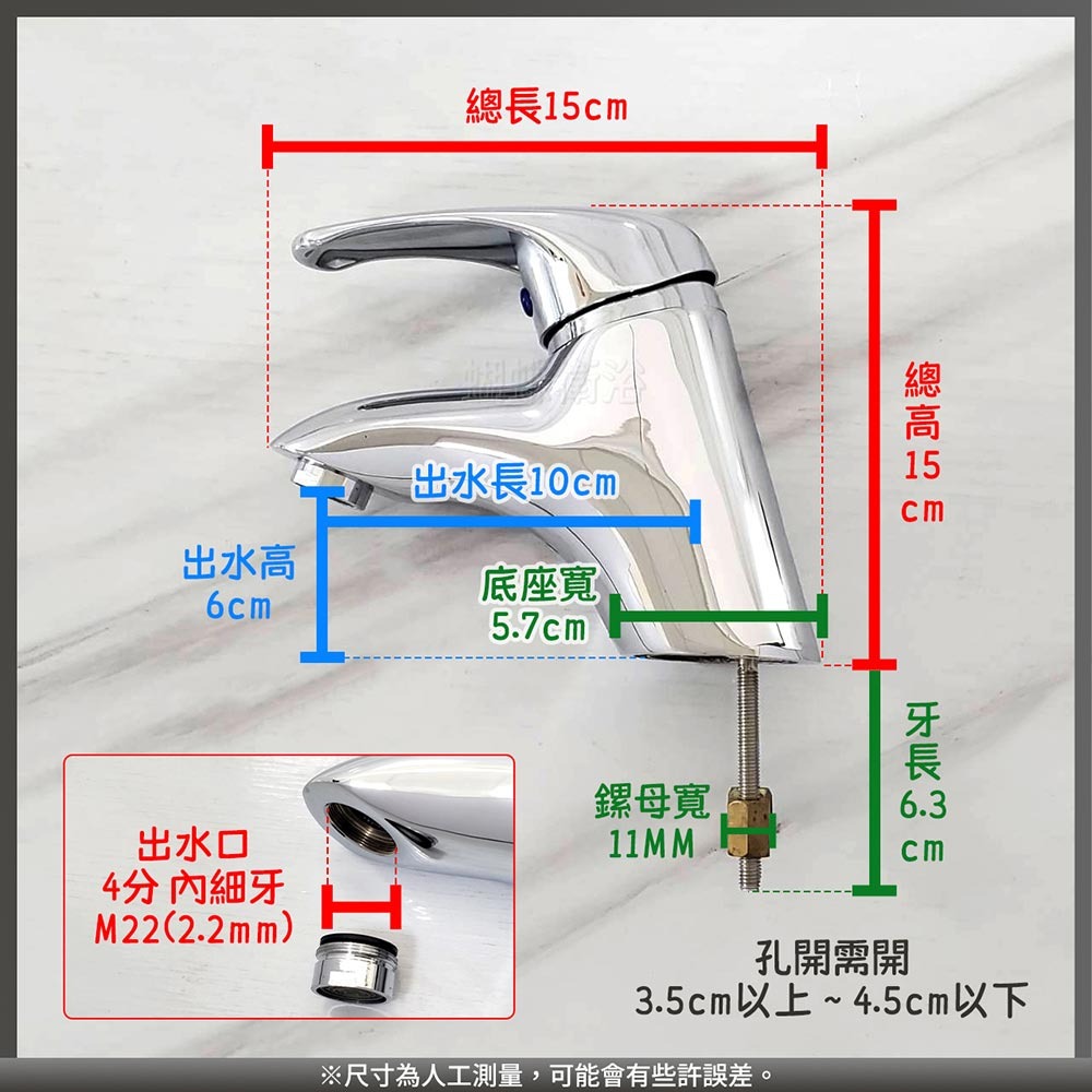 蝴蝶衛浴~限量出清【單孔面盆龍頭】冷熱混合.面盆水龍頭.單孔龍頭-細節圖2