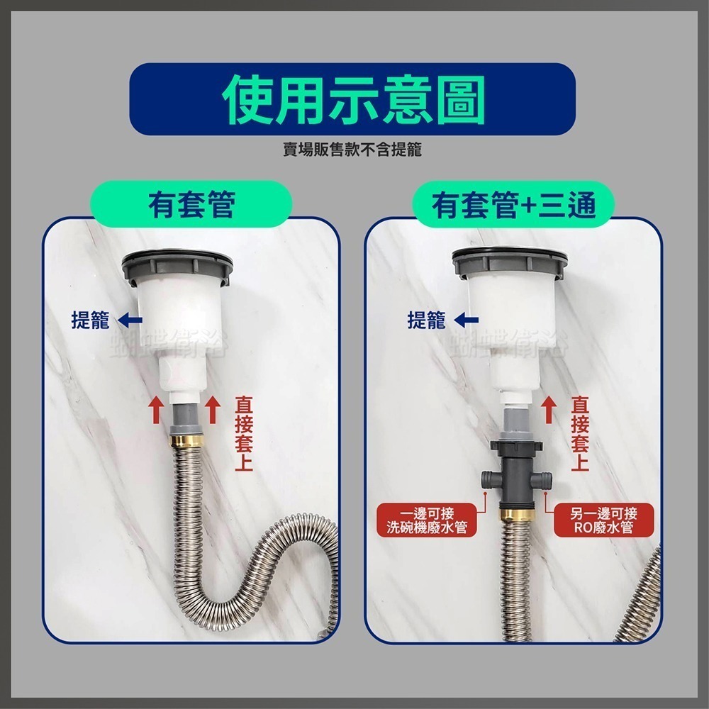 蝴蝶衛浴~廚房水槽【304不鏽鋼排水管】廚房排水管.可折可彎.耐高溫.防鼠咬.-細節圖6