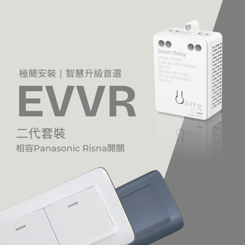 EVVR 二代套裝（相容Panasonic Risna開關）-細節圖2